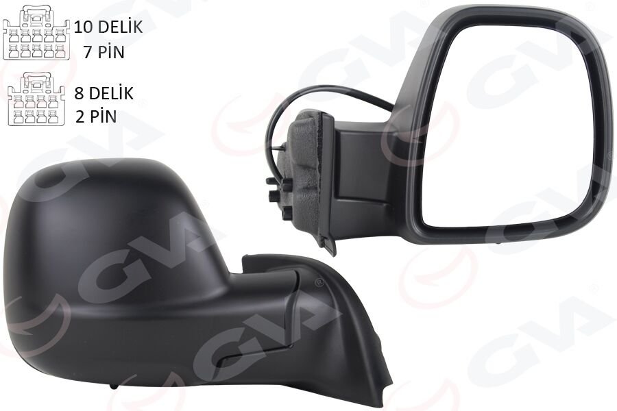 DIŞ DİKİZ AYNASI SAĞ RIFTER-BERLINGO 2019 COMBO-PROACE CITY 19 ELEKTRİKLİ DESENLİ REZİSTANSLI OTOMATİK AÇMA KAPAMA