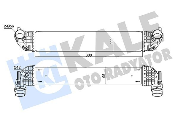 INTERCOOLER OPEL ASTRA K INTERCOOLER AL/BRZ 600X111X95