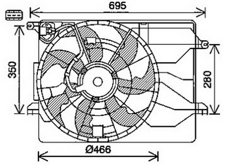 FAN RADİATOR FAN IX35 1.6 GDI 2010 DAVLUMBAZLI