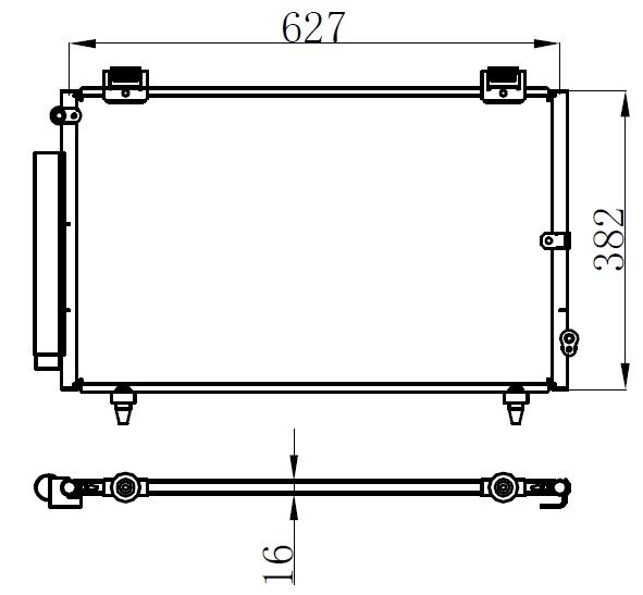 KLİMA KONDENSERİ COROLLA 1.3İ 16V-2.0 D4D 01 OTO.-MEK.