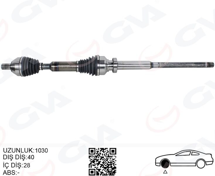 ÖN AKS KOMPLE SAG VOLVO XC60 2.4 D 10 61 XC60 I 2.0 T OTOM. 09 12 XC60 I D3 / D4 10 14 XC60 I SUV T6 AWD 14