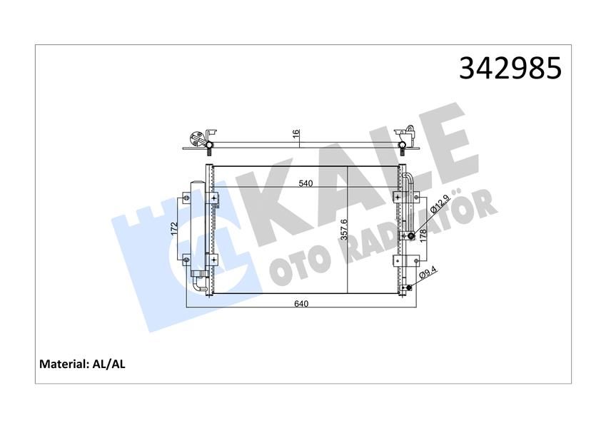 KLİMA KONDENSERİ HYUNDAI HYUNDAI H100 PORTER AL-AL