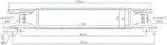 INTERCOOLER BRAZİNG INTERCOOLER A/M 450X100X50 CORSA D 1.3 CDTİ 06 96464