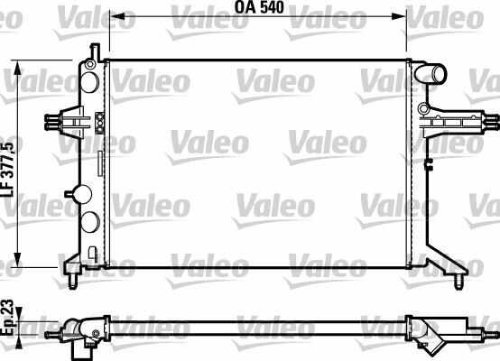 RADYATÖR ASTRA G-ZAFIRA 1.4 16V-1.6 16V-1.8 16V KLİMASIZ MEK 540x378
