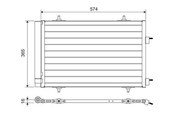 KLİMA KONDENSERİ RADYATÖRÜ PEUGEOT P508 10 CITROEN C5 10 1.6 HDI DV6 THP-VTI EP6