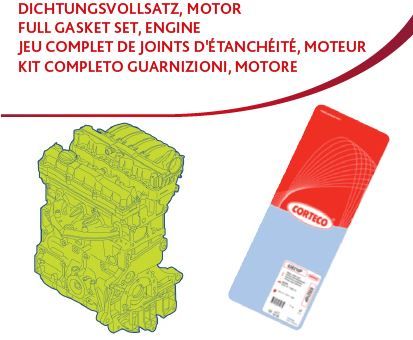 TAM CONTA TAKIMI. MOTOR KITGK F VW CPVB KIT Full Gasket Set. engine