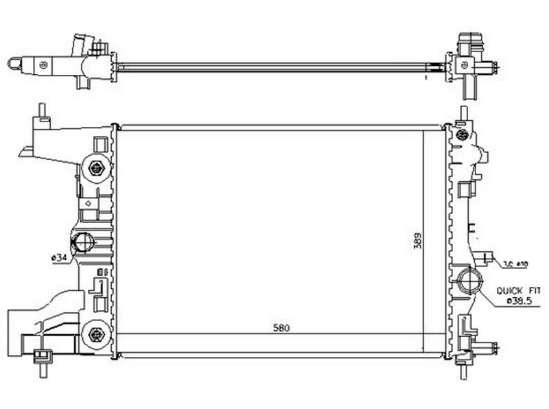 RADYATOR BRAZİNG AT 580X398X26 ASTRA J 630729