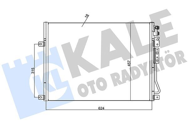 KLİMA KONDENSERİ JEEP COMMANDER GRAND CHEROKE III AL-AL 618X456X20