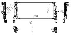 RADYATOR BRAZİNG A/M 680X298X26 2 F45 2014 /X1 F48 2015 /MİNİ ONE 2015 /COOPER 2014 69711