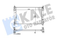 RADYATÖR CORSA D 05 PUNTO 05 BRAVO II 07 1.3 JTD-1.7CDTI MEK AC KLİMASIZ 620x395x27