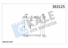 BRAZING VERSİYONU KL297000 PEUGEOT 206 207 - CITROEN C2 C3 1.4HDI 70 ECO 02 MT AC/NAC MEKAN İK 380X415X34 SU RADYATÖRÜ