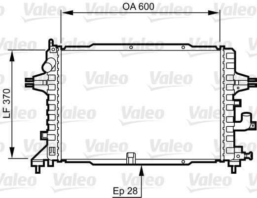 RADYATÖR ASTRA H 1.3-1.7-1.9 CDTİ 04 ZAFIRA 1.7-1.9 CDTI 05 AC KLİMASIZ-KLİMALI MEK 599x368x26