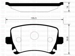 ARKA BALATA PASSAT-CC-CADDY-GOLF5-GOLF6-JETTA-A3-A6-LEON-OCTAVIA-SUPERB 04 GDB1622
