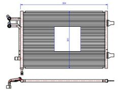 KLİMA RADYATORU KONDENSERİ FIESTA V-FUSION 02 08 1.6TDCI 583x373x16