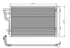 KLİMA KONDENSERİ KIA CEED 1.4İ-1.6İ 07 606x381x16