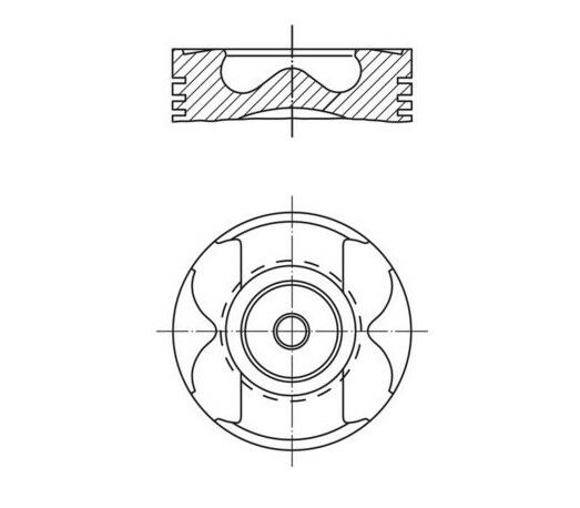 PISTON SEGMAN 82.00 mm STD BMW B38 B48 F20 F30 F40 F44 F45 F46 F39 G20 G22 G23 F32 F33 F36 G30 G01 G02 MINI F54 F55 F56 F57 F60 8770270STD000G