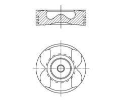 PISTON SEGMAN 82.00 mm STD BMW B38 B48 F20 F30 F40 F44 F45 F46 F39 G20 G22 G23 F32 F33 F36 G30 G01 G02 MINI F54 F55 F56 F57 F60 8770270STD000G