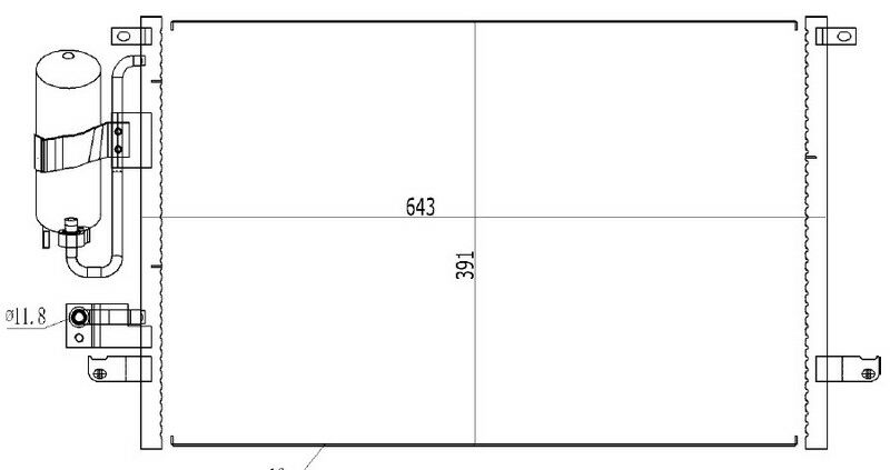 KLİMA BRAZİNG CONDENSER A/M EPİCA 2.0İ 2006 94978