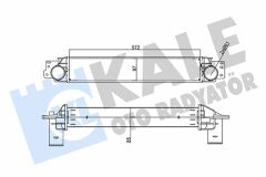 INTERCOOLER OPEL ANTARA 2.0CDTI 06 11-CHEVROLET CAPTIVA 2.0D 06 85MM AL/BRZ 572X97X85