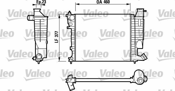 RADYATÖR P306 94-01 -XSARA 97-98 1.1-1.4SL-1.6SR-1.6 KLİMASIZ MEK 460x377.5x23