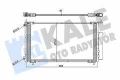 KLİMA KONDENSERİ CRV II-III AL/AL 690x379x16