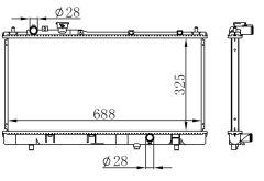 RADYATOR BRAZİNG MT 325X688X16 323 -1.3İ/1.4İ/1.5İ/1.6İ/1.8İ 98- 62403