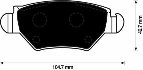 ARKA FREN DİSK BALATA ASTRA G 98 05 ZAFIRA A 98 05 CORSA C-COMBO C 03 09