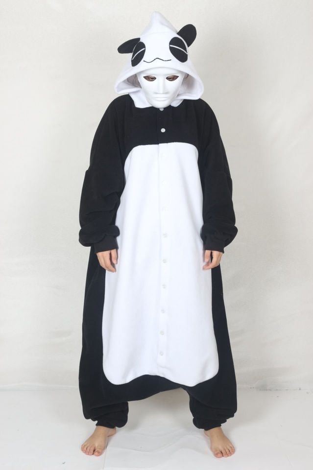 Yetişkin Kigurumi Panda Kostümü