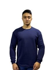 Lacivert Rahat Tasarımlı Sweatshirt - Toptan Satış Fırsatları | Hemen Alın