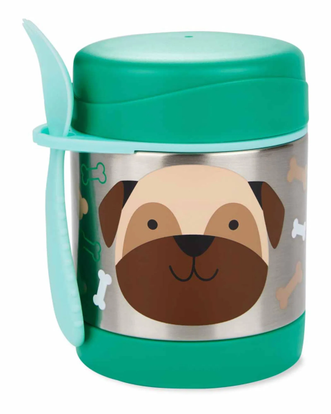 Skip Hop Paslanmaz Çelik Mama Saklama ve Taşıma Termosu Köpek 2 Parça Set