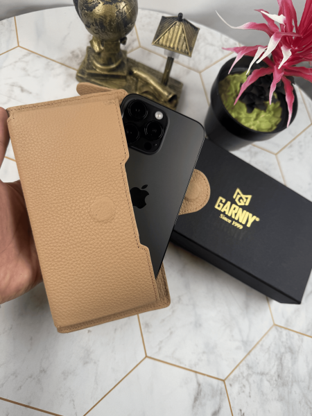 Garniy Telefon Bölmeli Tutamaçlı Büyük Bölmeli Bisküvi Renk Cüzdan