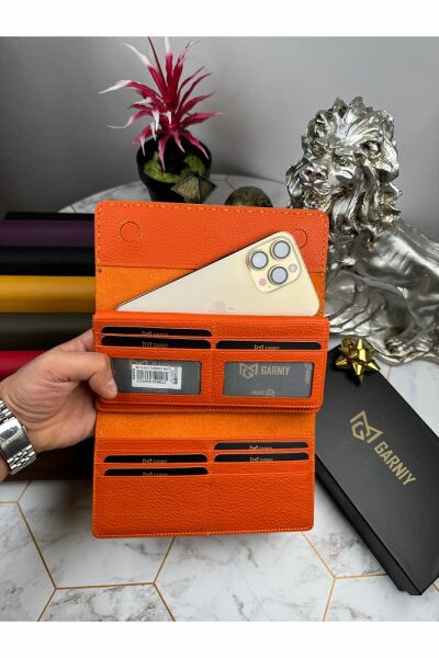 Hakiki Deri Telefon Bölmeli Cüzdan 38714