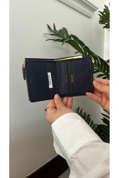 Hakiki Deri Fermuarlı Kartlık 3702 BORDO