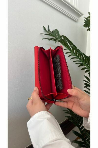Hakiki Deri Kadın Cüzdan 38713 KIRMIZI