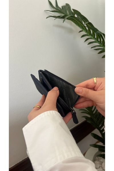 Unısex Hakiki Deri Cüzdan & Kartlık 3704 LACİVERT
