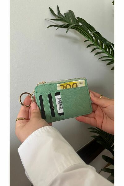Unisex Hakiki Deri Cüzdan & Kartlık 3701 SU YEŞİLİ