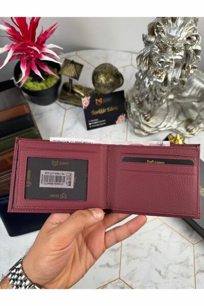 Hakiki Deri Erkek Cüzdan Bordo Renk 28723