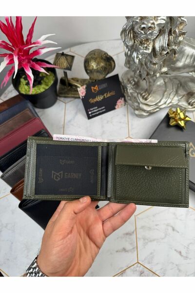 Hakiki Deri Erkek Cüzdan Taba Renk 28723 YEŞİL