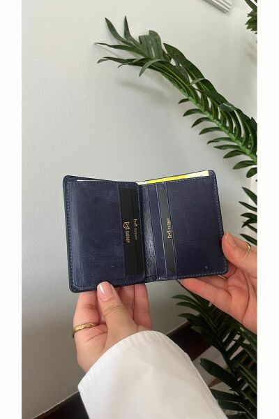 Hakiki Deri Erkek Cüzdan 2709 GREYZİ LACİVERT
