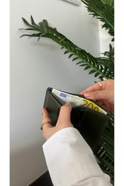 Hakiki Deri Erkek Cüzdan 2709 GREYZİ YEŞİL
