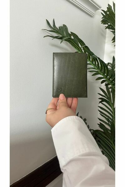 Kibar Hakiki Deri Erkek Cüzdan 2710 GREYZİ YEŞİL