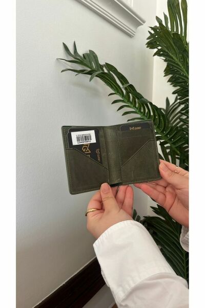 Kibar Hakiki Deri Erkek Cüzdan 2710 GREYZİ YEŞİL