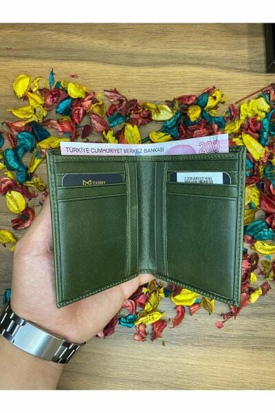 Kibar Hakiki Deri Erkek Cüzdan 2720 YEŞİL