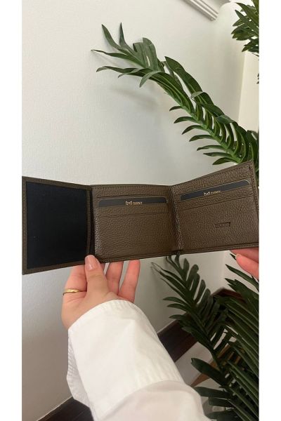 Kibar Hakiki Deri Erkek Cüzdan 2708 GREYZİ KAHVE