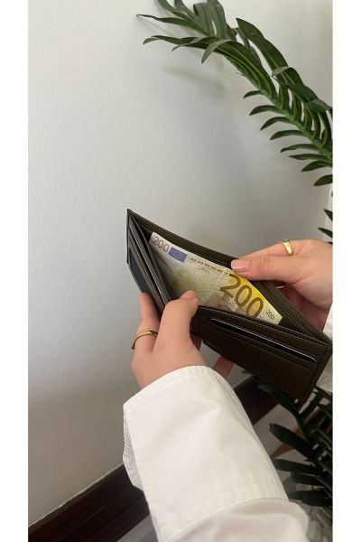 Kibar Hakiki Deri Erkek Cüzdan 2708 GREYZİ KAHVE