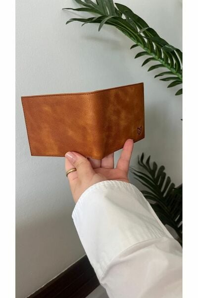 Kibar Hakiki Deri Erkek Cüzdan 2708 GREYZİ TABA