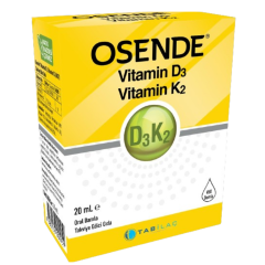 Osende D3K2 Damla Vitamin D3 ve Vitamin K2 (MK7) İçeren Takviye Edici Gıda