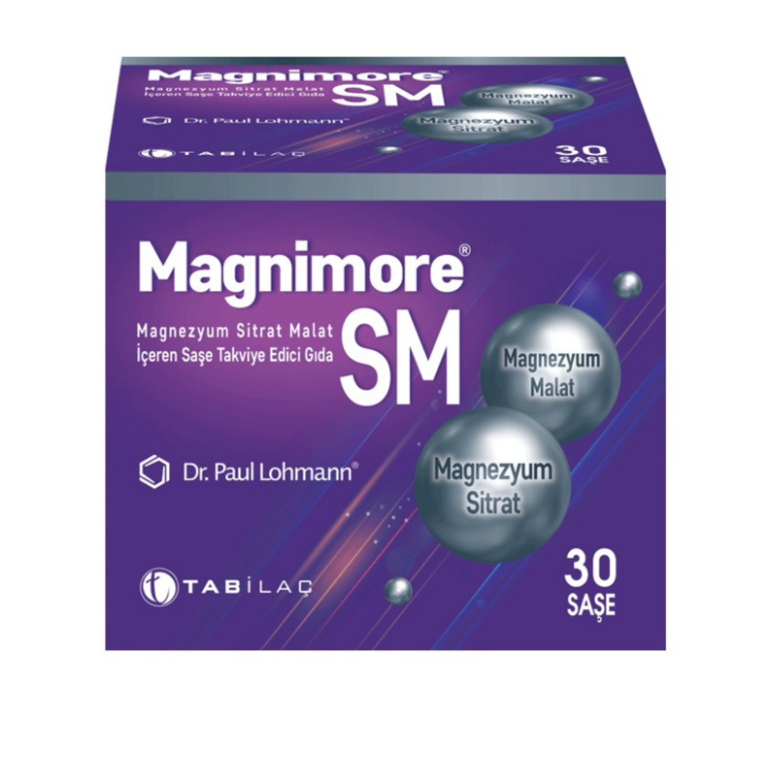 Magnimore SM Magnezyum Sitrat Malat İçeren Saşe Takviye Edici Gıda