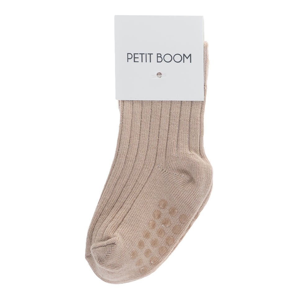 Petit Boom Bebek & Çocuk Fitilli Çorap Bej