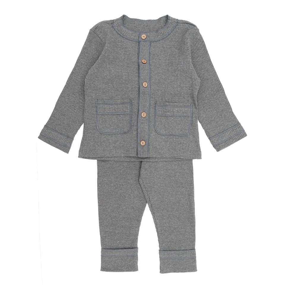 Petit Boom Casual Kaşkorse Set Koyu Gri